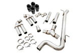 AWE Track Edition Exhaust for Audi 8V S3 - Diamond Black Tips, 102mm - out of package